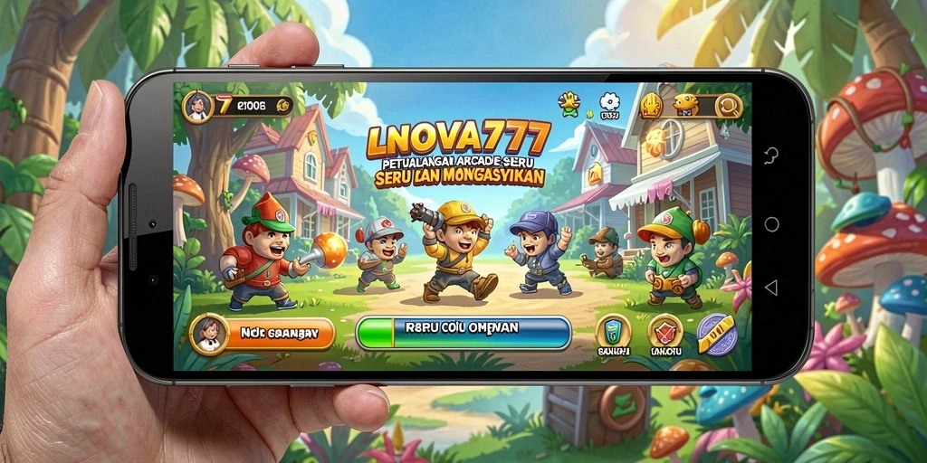 Screenshot LNOVA777 menampilkan momen seru dalam gameplay arcade.