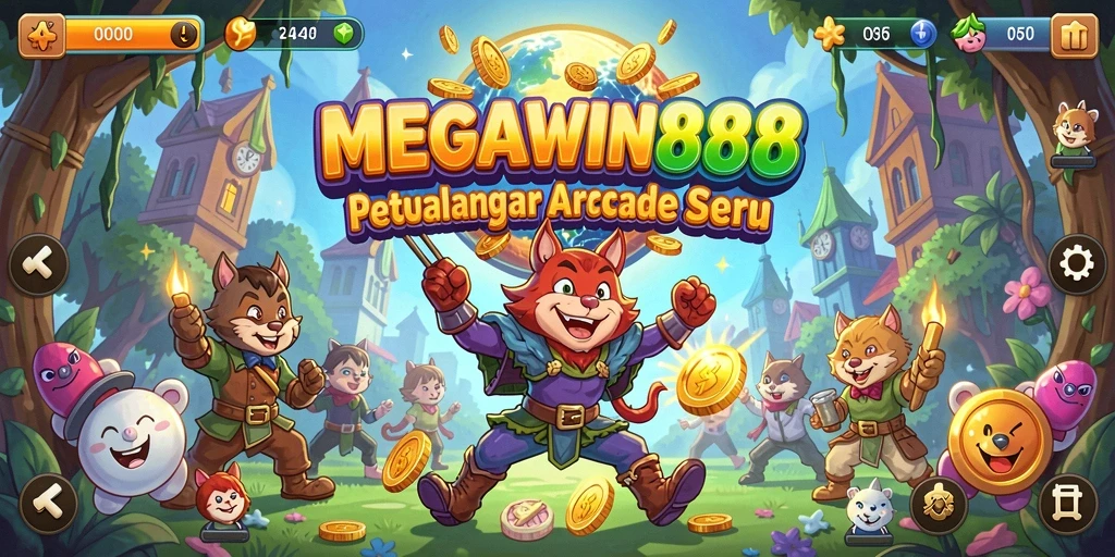 Tampilan gameplay seru di MEGAWIN888 dengan tantangan Arcade.