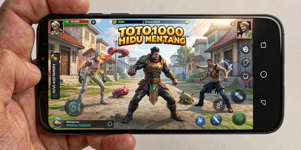 Tampilan gameplay TOTO1000 yang menarik dalam simulasi kehidupan.